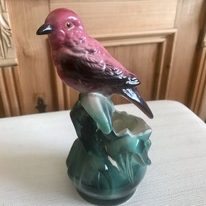 Mid Century Red Bird Planter